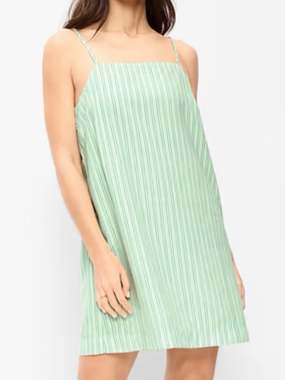 Old Navy Mint Green Striped Slip Dress